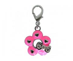 Dog Big Flower Charm